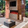 Amantii Panorama Series 60-In 3-Sided Built-In Electric Fireplace