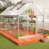 Hybrid™ 6x7x14.ft Clear Wall Greenhouse